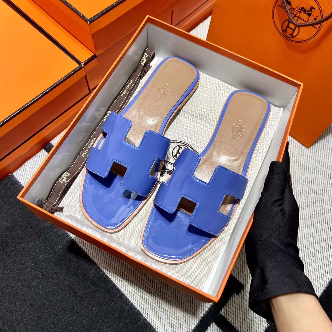 에르메스 올수공 오란 슬리퍼 샌들 페이던트 37